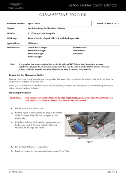 First page of the original QN-01-0056 factory document