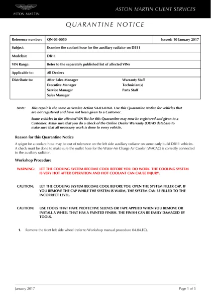 First page of the original QN-03-0050 factory document