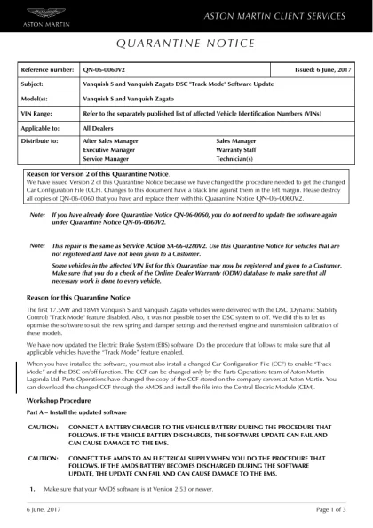 First page of the original QN-06-0060V2 factory document