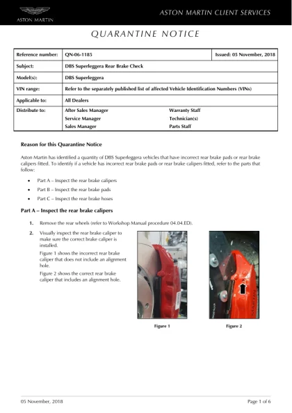 First page of the original QN-06-1185 factory document