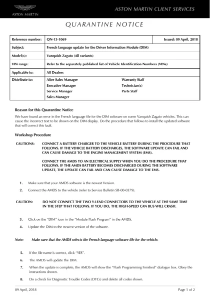 First page of the original QN-13-1069 factory document