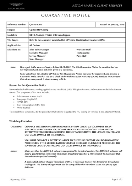 First page of the original QN-15-1202 factory document