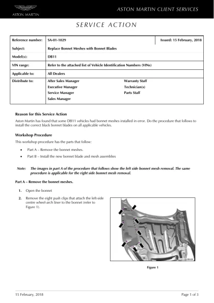 First page of the original SA-01-1029 factory document