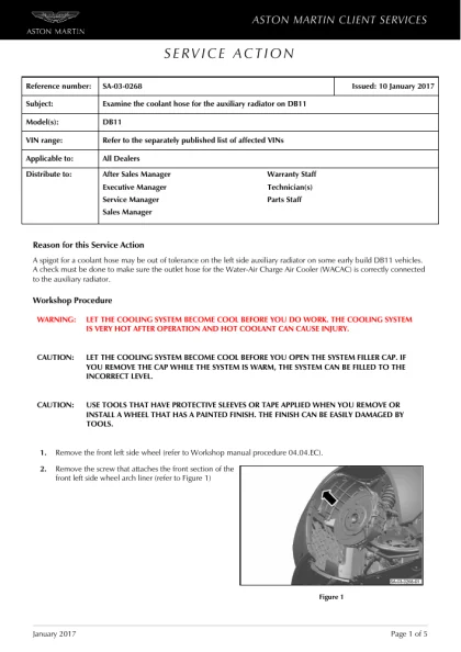 First page of the original SA-03-0268 factory document