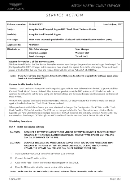 First page of the original SA-06-0280V2 factory document