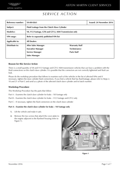 First page of the original SA-08-0263 factory document
