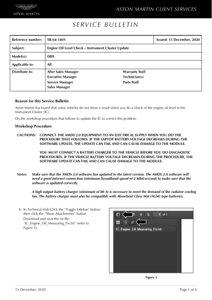 First page of the original SB-64-1469 factory document